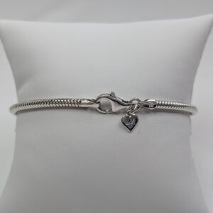 Michael Anthony Sterling Snake Chain Charm Bracelet